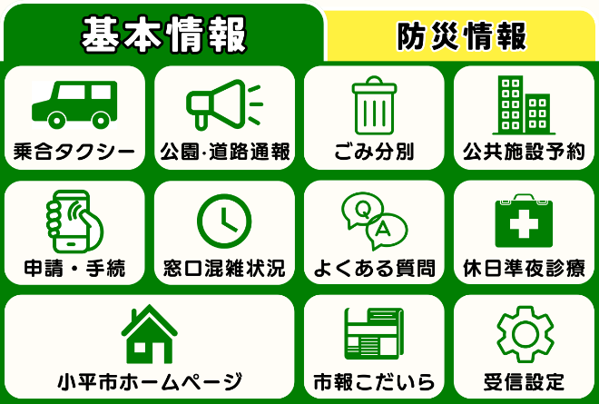 トーク画面下部にあるメニュー画面の画像